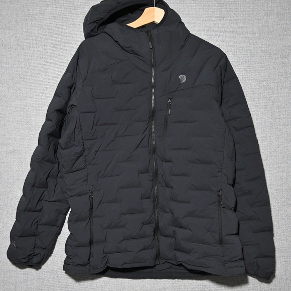 Mountain Hardwear Jackets & Blazers - Mountain Hardwear StretchDown Hooded Jacket Womens XL Black Puffer OL7673